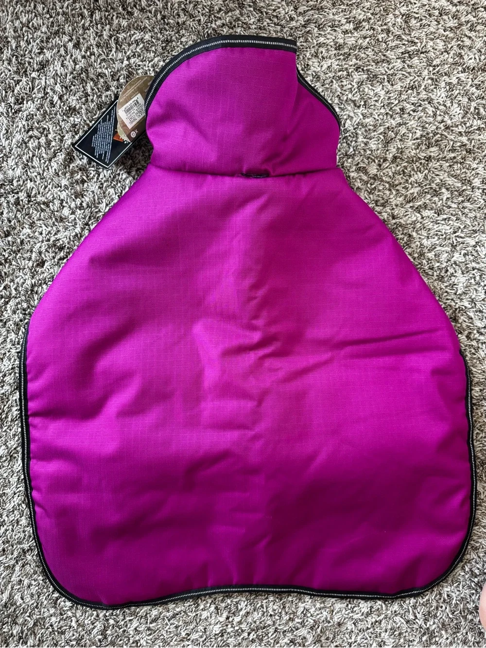 Pink & Black Quilted Dog Vest